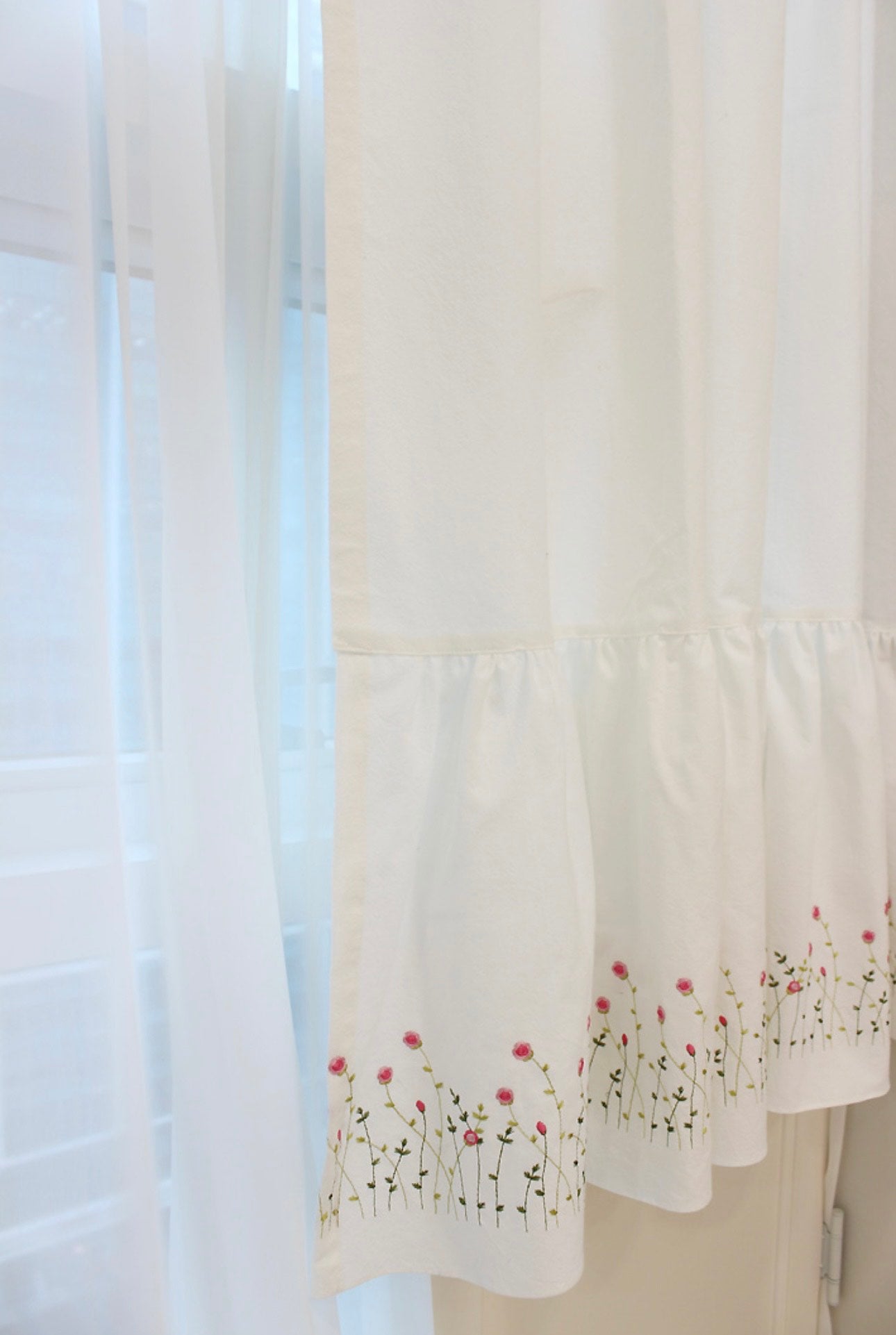 Rose Glow Neck Curtain Bedroom Small Room Curtain