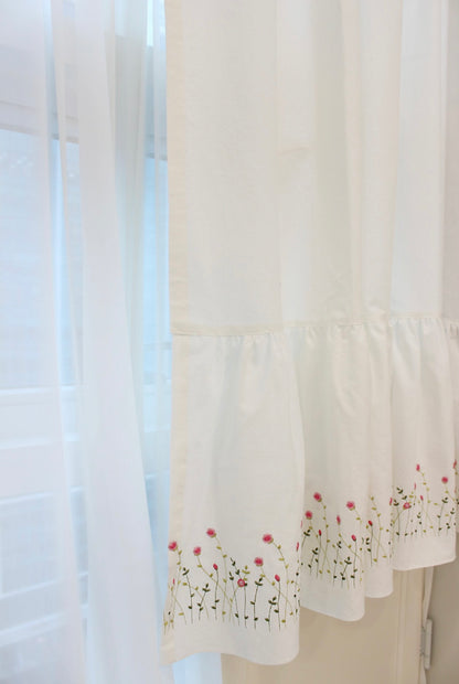 Rose Glow Neck Curtain Bedroom Small Room Curtain