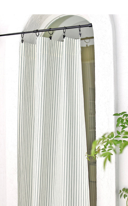 Stripe Cover Small Window Curtain