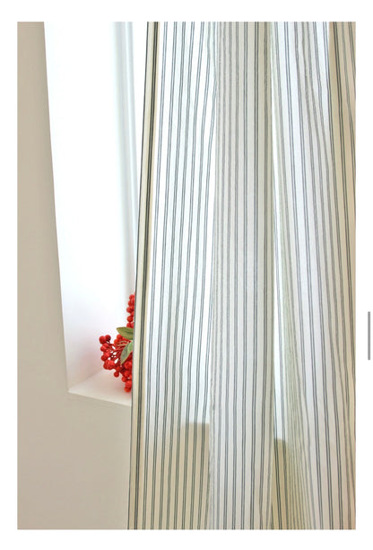 Stripe Cover Small Window Curtain