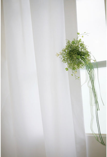 Frill white window curtain Short small window curtain