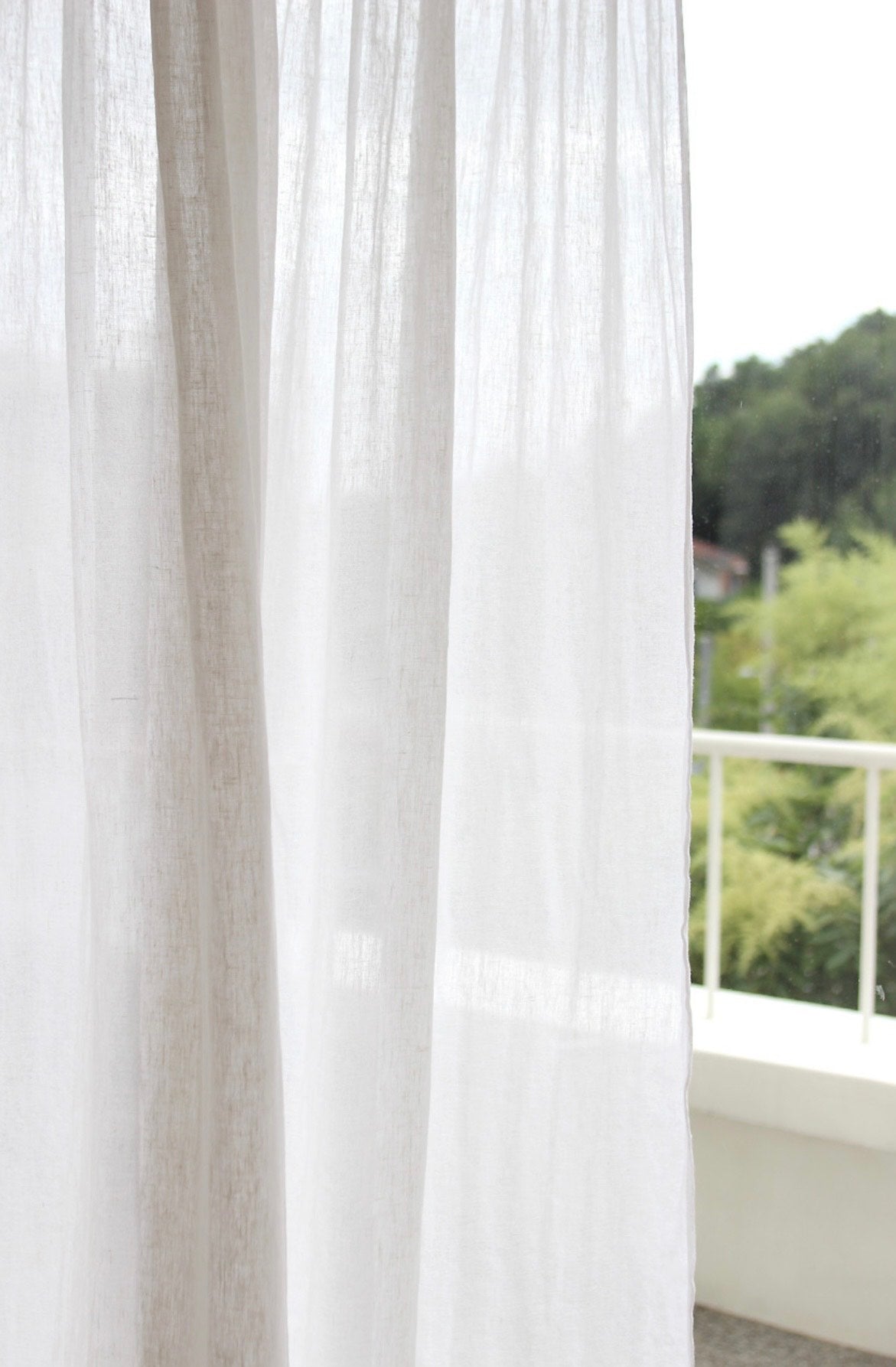 Blanc Mood Natural Linen Curtain