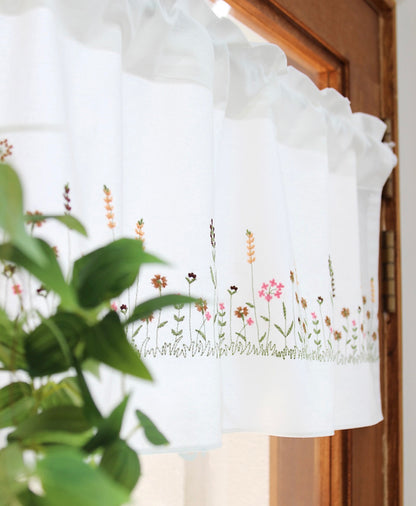 Natural Flower Kitchen Barnes Curtain Cover Cotton