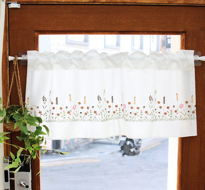 Natural Flower Kitchen Barnes Curtain Cover Cotton