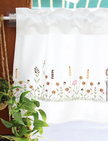 Natural Flower Kitchen Barnes Curtain Cover Cotton
