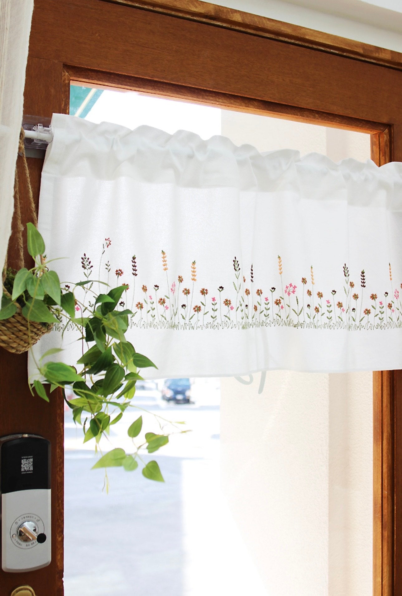 Natural Flower Kitchen Barnes Curtain Cover Cotton