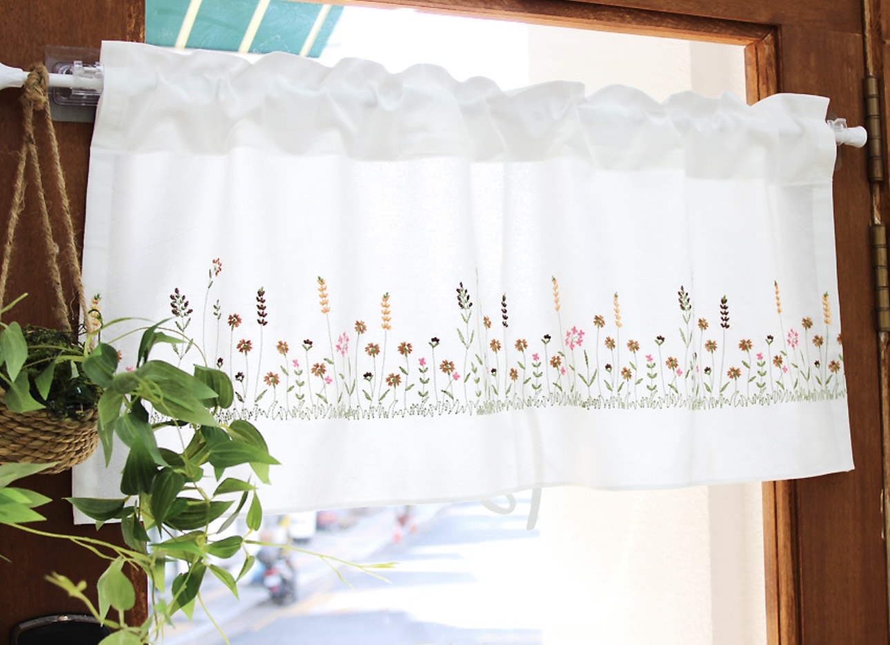Natural Flower Kitchen Barnes Curtain Cover Cotton