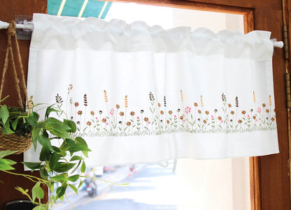 Natural Flower Kitchen Barnes Curtain Cover Cotton