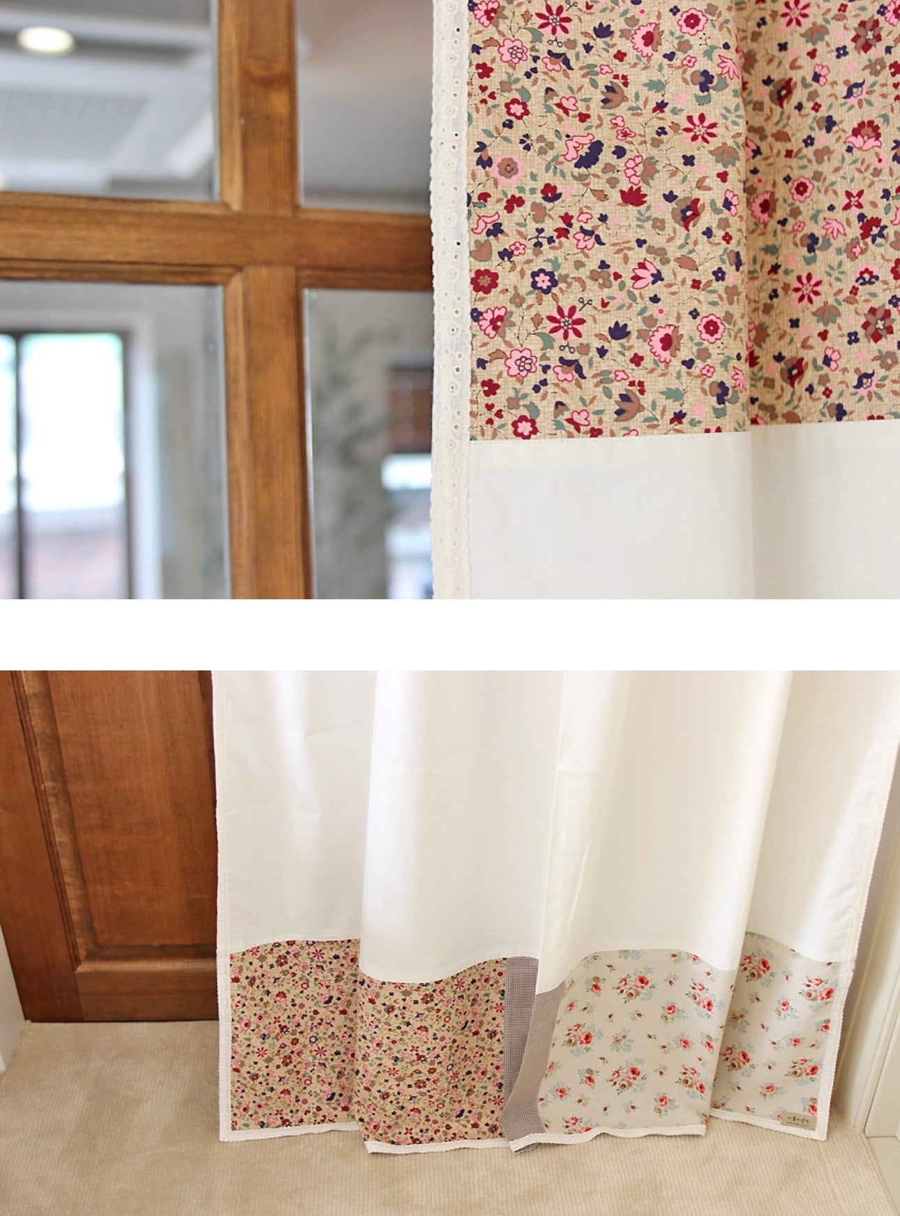 Raw paper patch glossy cotton