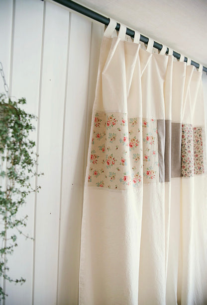 Raw paper patch glossy cotton