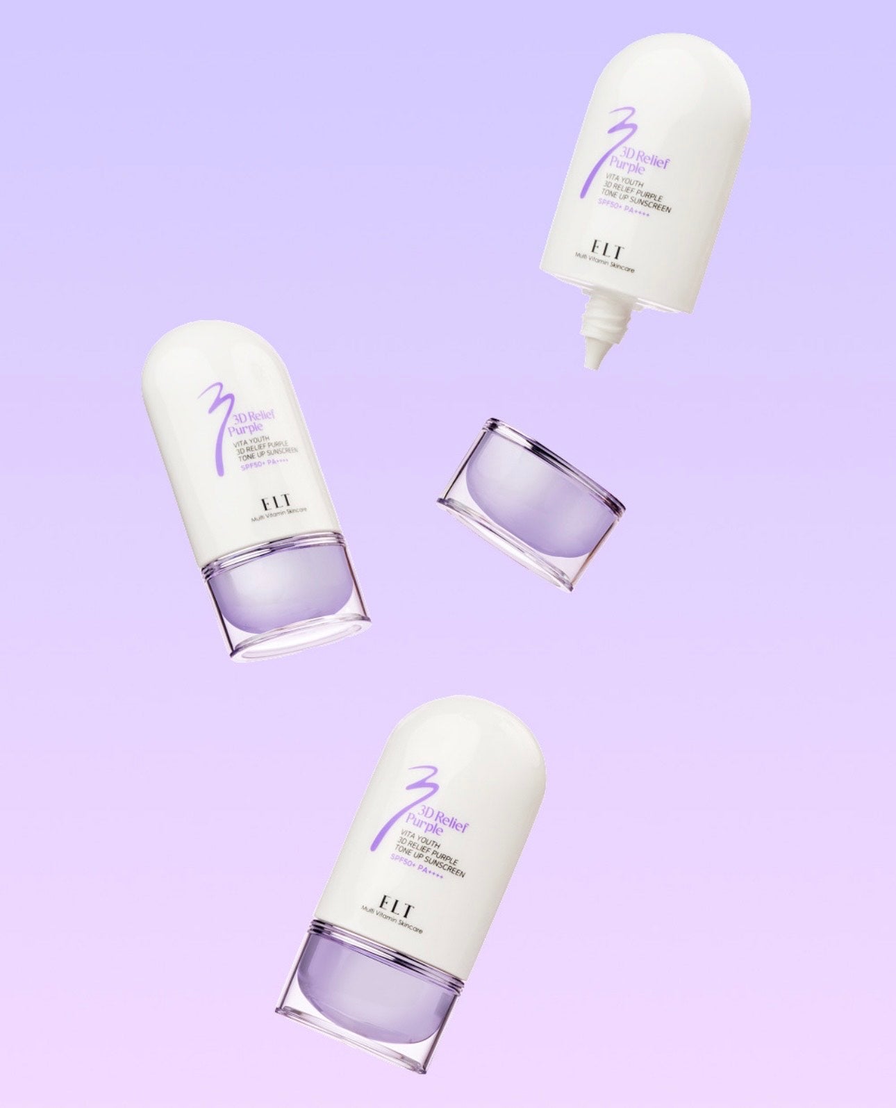 Vitase 3D Relief Purple Tone-Up Sunscreen