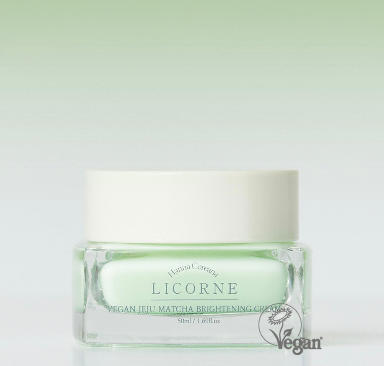 Vegan matcha whitening cream