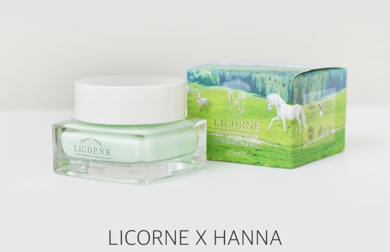 Vegan matcha whitening cream
