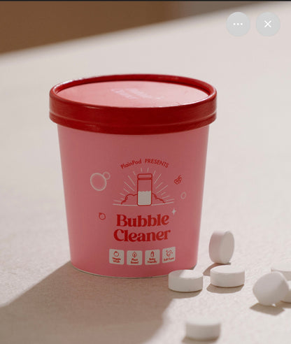 Bubble cleaner, tumbler cleaner