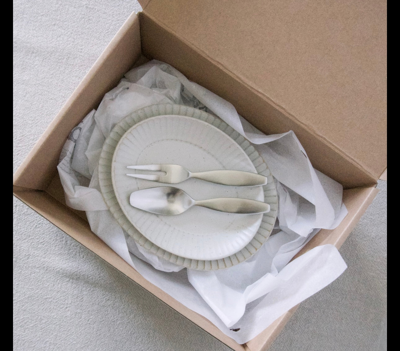 Single Dessert Plate Set (Gift Wrapping)