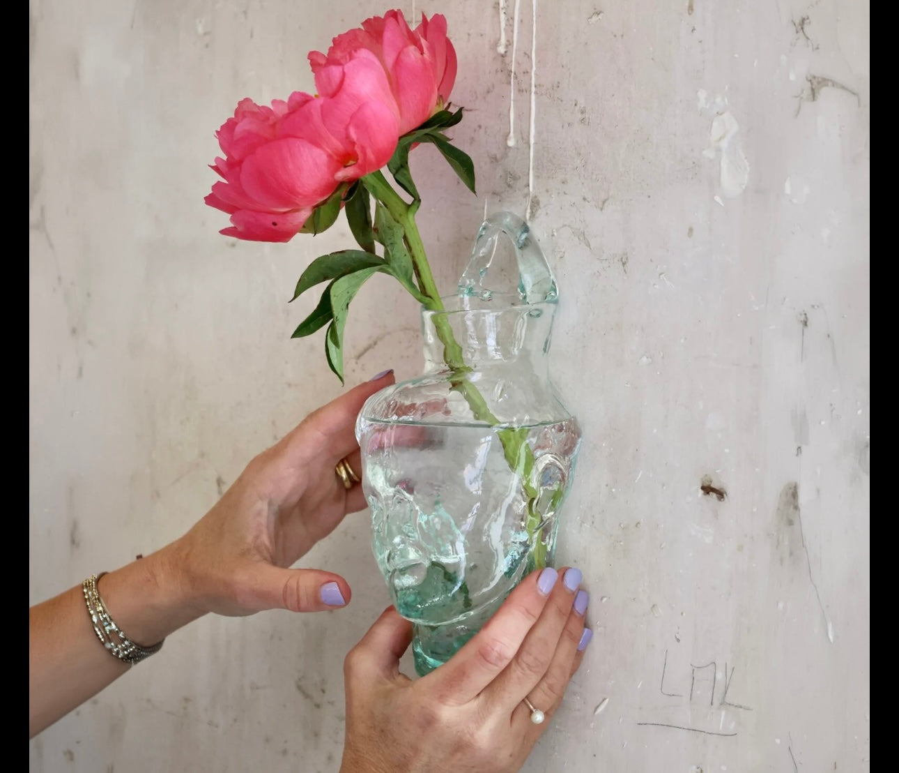 [La Souffleri] Simon Wall-Hanging Vase Transparent (Standable)