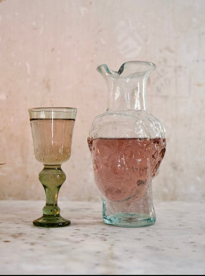 [La Souffleri] Ancient Roman stone statue carafe and vase