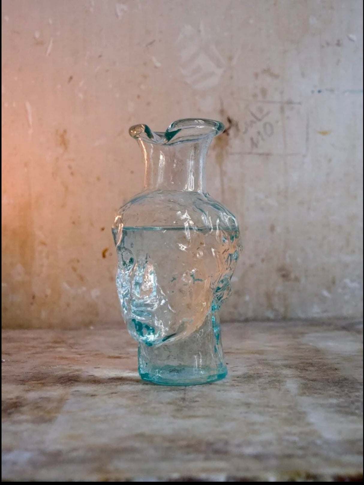 [La Souffleri] Ancient Roman stone statue carafe and vase