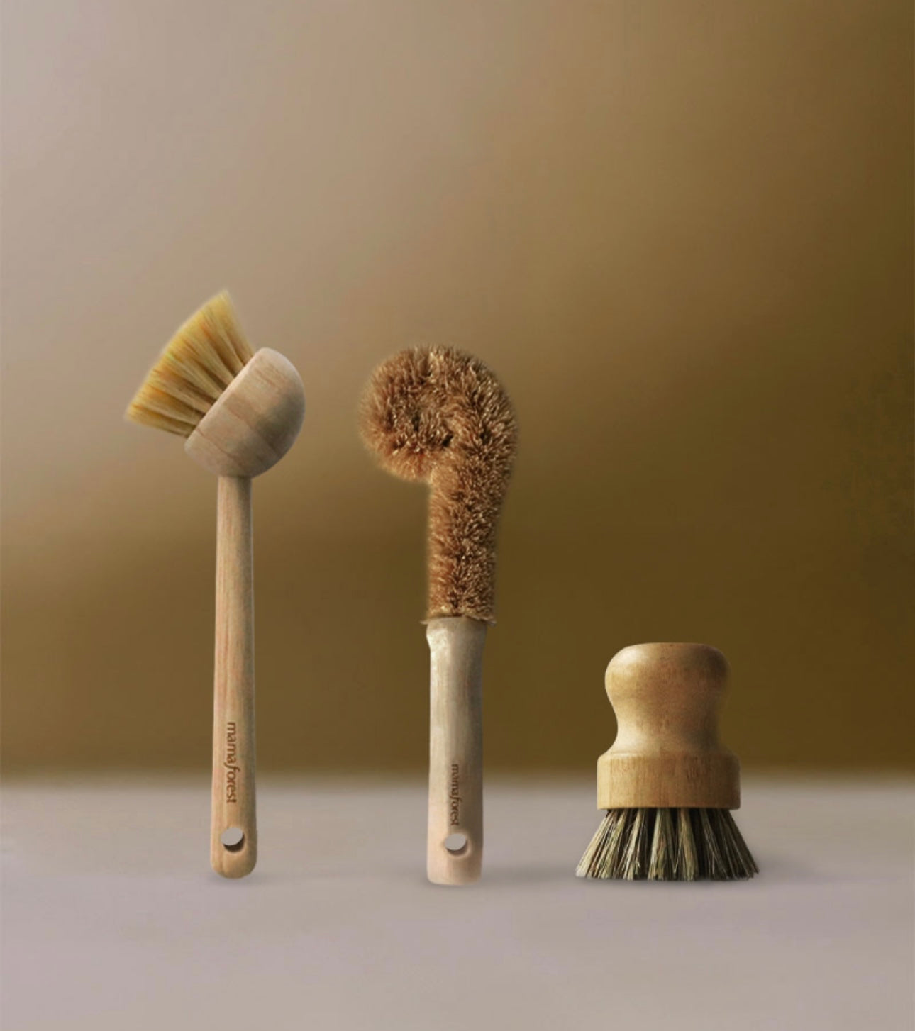 Natural Wood Brush Full Set