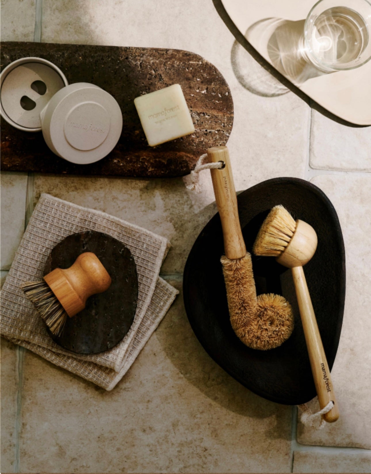 Natural Wood Brush Full Set