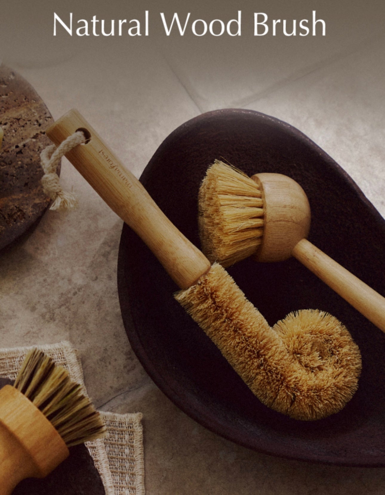 Natural Wood Brush Full Set