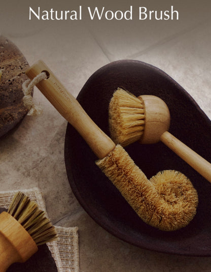 Natural Wood Brush Full Set