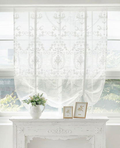 Julie Ribbon Rollup White Embroidery Balance 1P