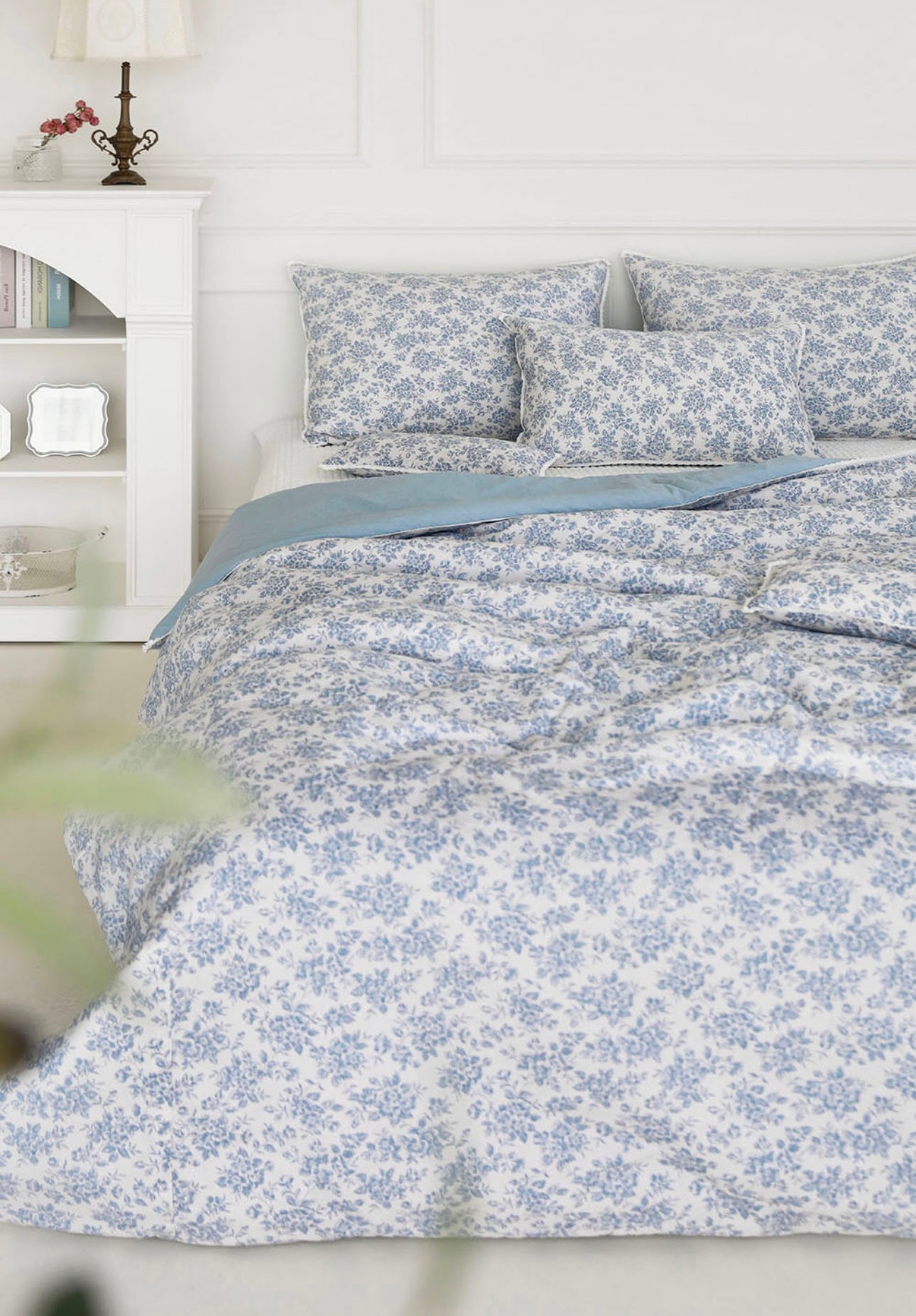Rosa Flower High Density Pure Cotton Allergy Care Bed set