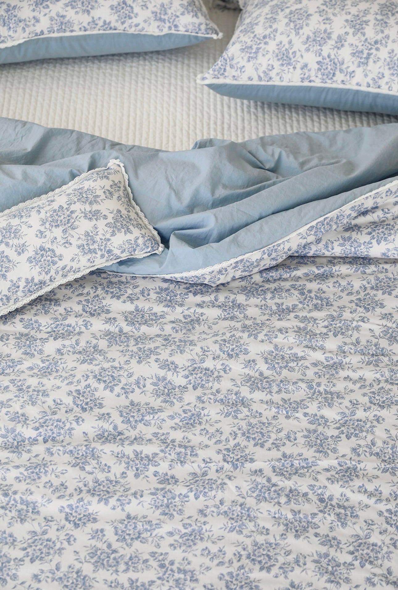 Rosa Flower High Density Pure Cotton Allergy Care Bed set
