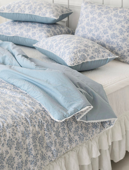 Rosa Flower High Density Pure Cotton Allergy Care Bed set