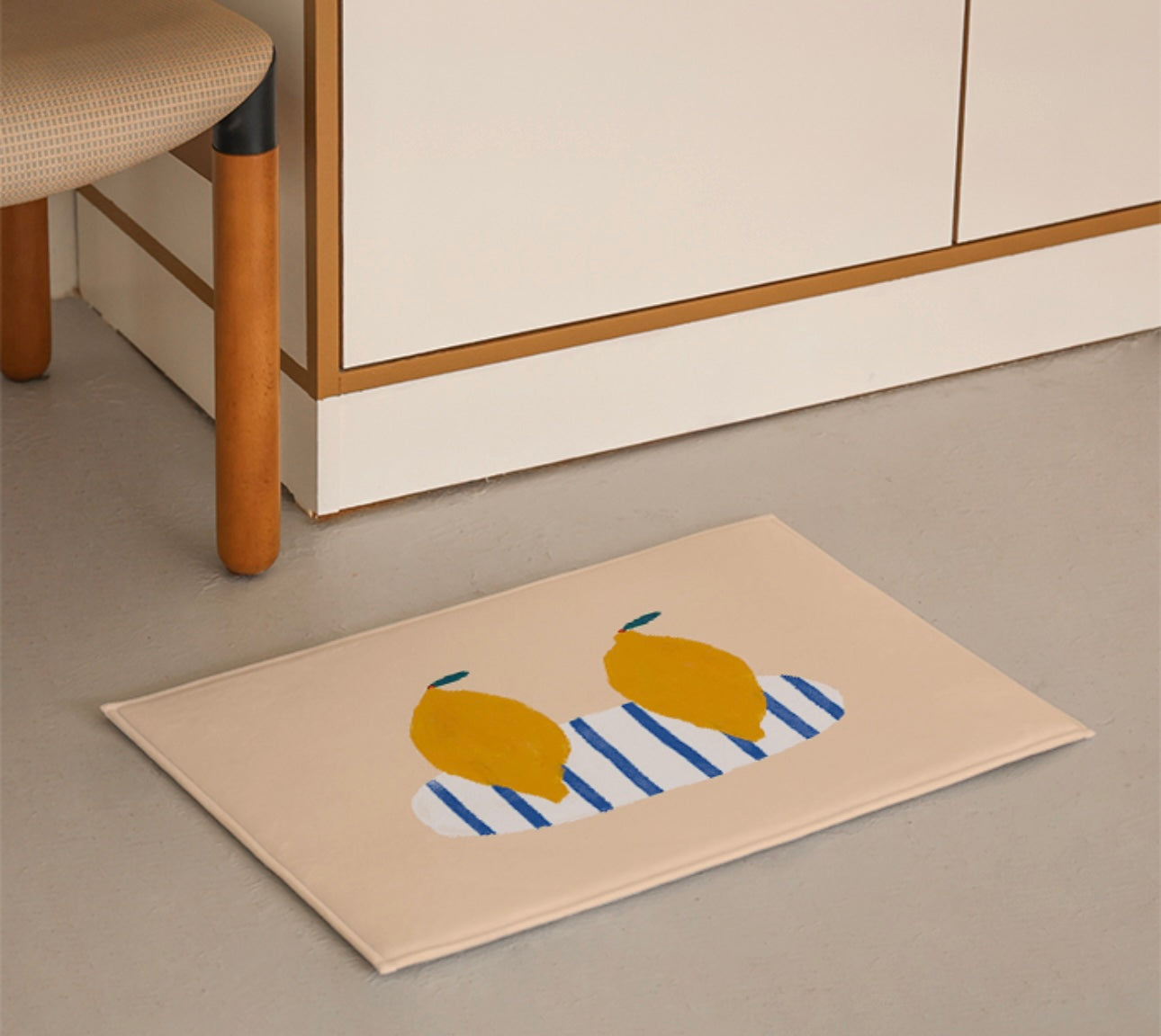 Blue & Lemon / Citron-microfiber Mats
