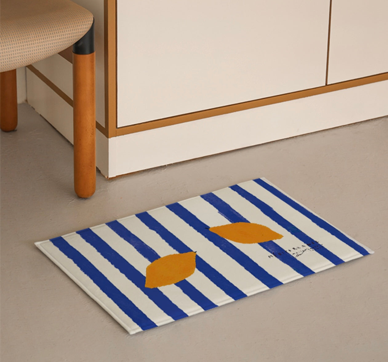 Blue & Lemon / Citron-microfiber Mats