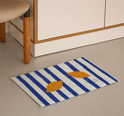 Blue & Lemon / Citron-microfiber Mats