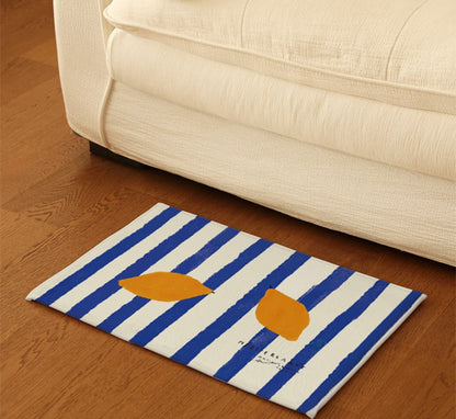 Blue & Lemon / Citron-microfiber Mats