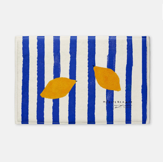 Blue & Lemon / Citron-microfiber Mats